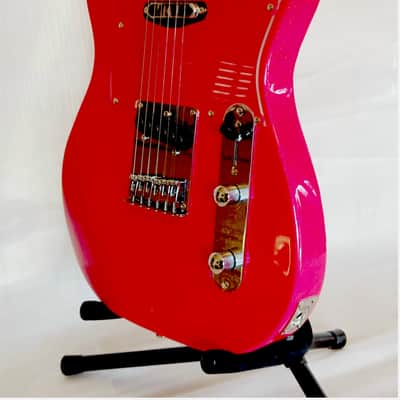 Leo Jaymz Elite Series "Popcaster" Electric Guitar - Sparkle Pink image 5