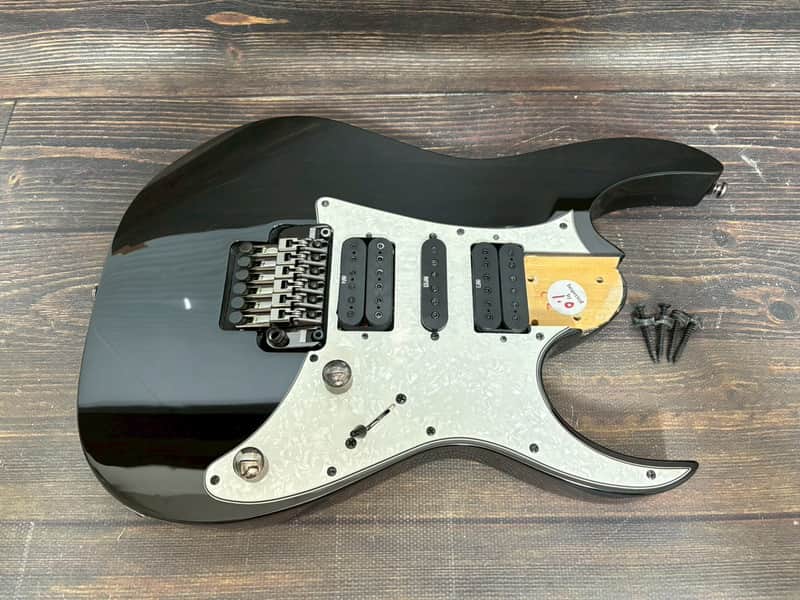 2013 Ibanez RG450DX Body Black with Original Tremolo Edge Zero II and Pickups image 1