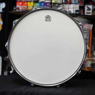 Ludwig USA Classic Maple LS-401-XXPO 100th Anniversary 1964 Jazz Festival Reissue 5x14 Snare Drum - Pre-Aged Pink Oyster Pearl image 8