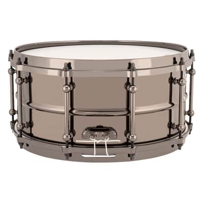 Ludwig LU6514 Universal Brass Snare Drum 14x6.5 w/Black Hardware image 3