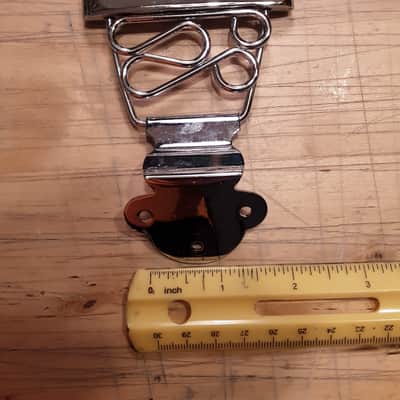 Unknown Bass Guitar Chrome Tailpiece for 4 String 2010s Chrome image 1
