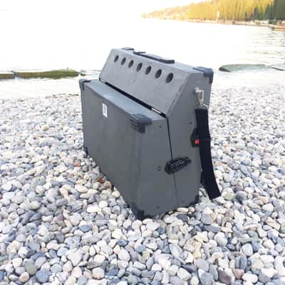 12U Eurorack Case Powered, 104 hp or other, modular synthesizer, patched resealable, with belt image 12