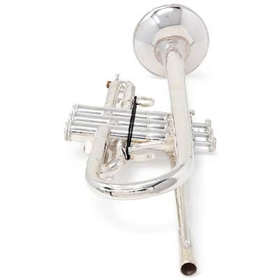 S.E. Shires Q15S Professional Eb/D Trumpet in Silver Plate SN Q8431 image 15