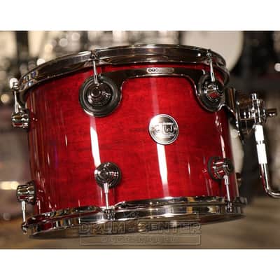 DW Performance 4pc Lacquer Drum Set 24/13/16/18 Cherry Stain image 3