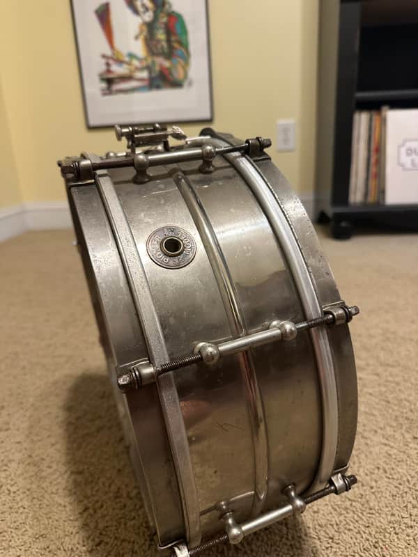 Ludwig&Ludwig Pioneer 8-Lug COB Snare Drum 1930’s-1940’s - Chrome Over Brass