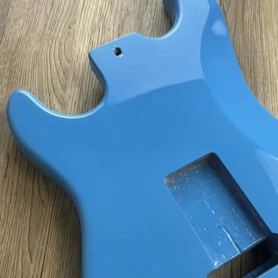 Strat Style Blue Poplar Wood Guitar Body image 2