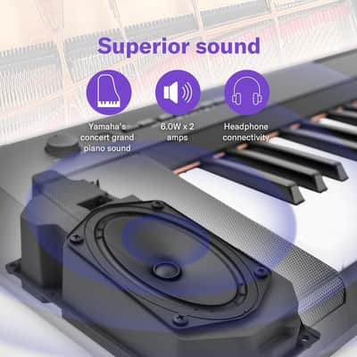 Yamaha NP-15 61-Key Piaggero Portable Keyboard - Black image 4