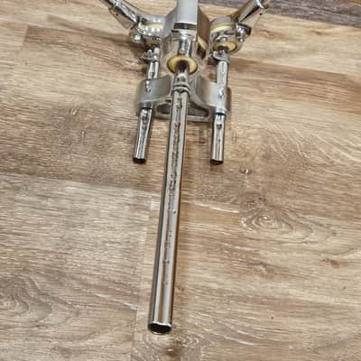 Vintage 1970s Slingerland Super Set-O-Matic Double Tom Holder Mount Complete image 6