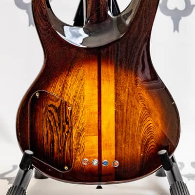 1981 Washburn SB40, SB-40 Bass Tobacco Sunburst (Brown) Neckthrough image 5