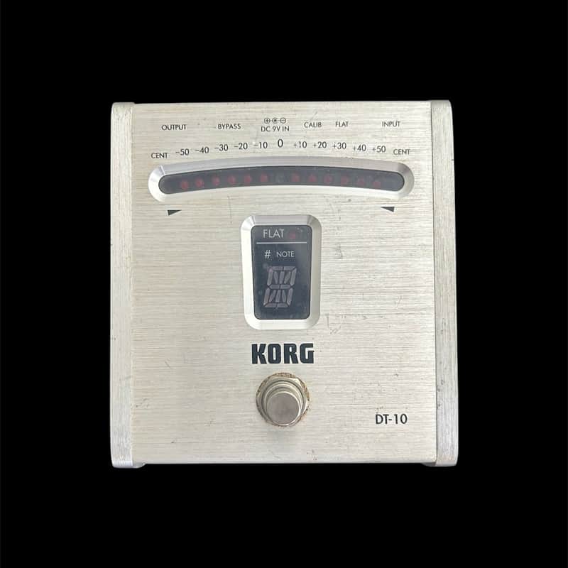 Korg DT-10 Chromatic Pedal Tuner 2000s - Silver image 1
