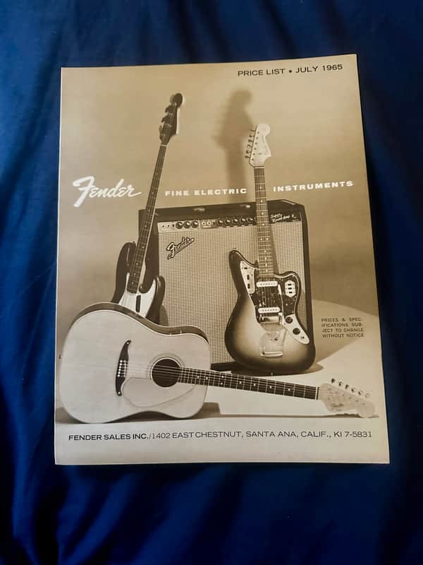 Fender Price list 1965 image 1