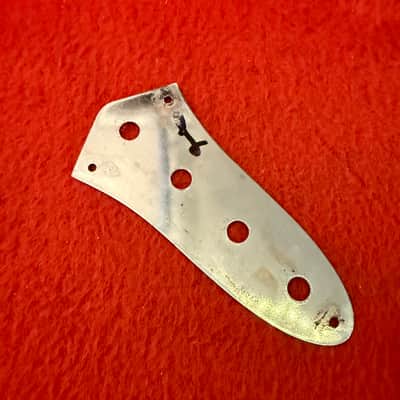 Fender Jazz Bass control plate c 1970 - Chrome original vintage USA image 2