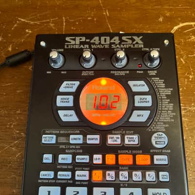 Roland SP-404SX Linear Wave Sampler 10th Anniversary Dark gray x gold w/ power supply image 3