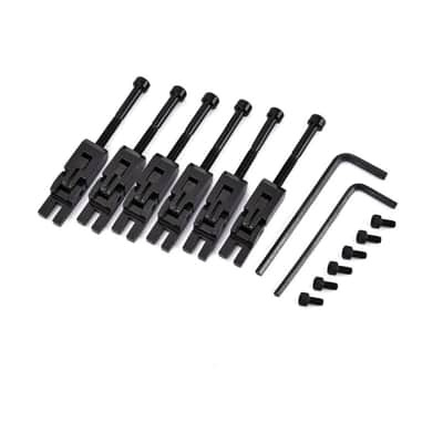 Floyd Rose Tremolo Bridge Saddle Set Black Zinc Alloy Replacement Saddles w/ Screws & Wrenches image 1