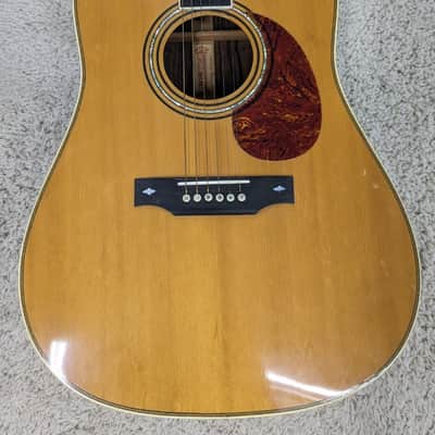 B C Rich Model B-38 Natural Acoustic Guitar from the mid 1970's w/ gig bag B.C> image 3