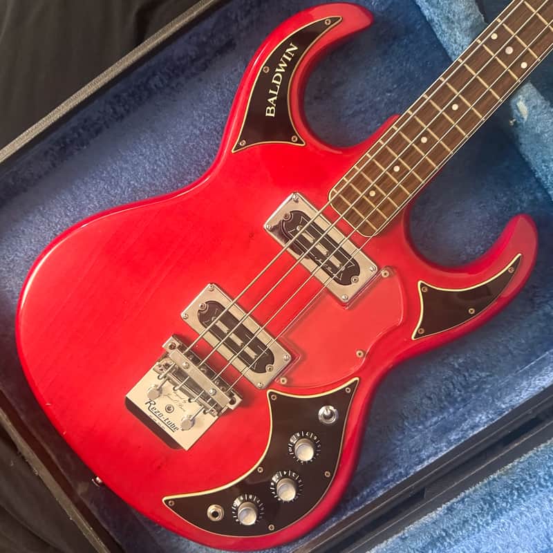 V1 Baldwin Burns Baby Bison Bass Guitar - All Original - Clean Poly Finish - Rare Palm Mute Included - Original OHSC included - 1966 image 1