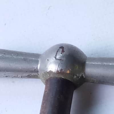 Ludwig 2.5"Nickel Timpani Tension Rod T Tensioner Thumb-Key Drum Handle 5/16"-18 image 2