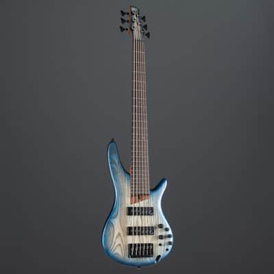 Ibanez Standard SR606E-CTF Cosmic Blue Starburst Flat - 6-String Electric Bass image 9