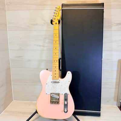 Uknown Custom Telecaster Partscaster Relic Pink Electric Guitar DiMarzio Tone Zone T Fender MIM Neck image 13