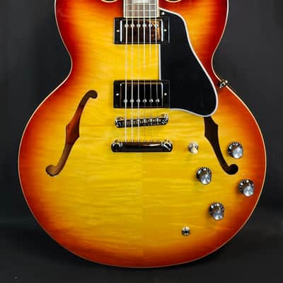 Epiphone ES-335 Figured Top, Raspberry Tea Burst, Inspired by Gibson image 7