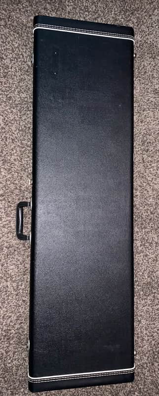 g&g hardhsell case for fender precison electric bass guitar Black image 1