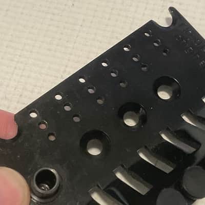 1990's Era Original Floyd Rose Made in Germany Black Left Hand Lefty Tremolo Bridge Base Plate w/ Arm Bushing image 4