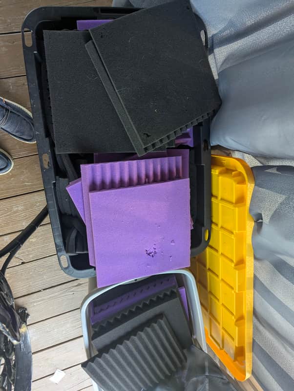 90 Foam Sound Panels. Purple and black. image 1