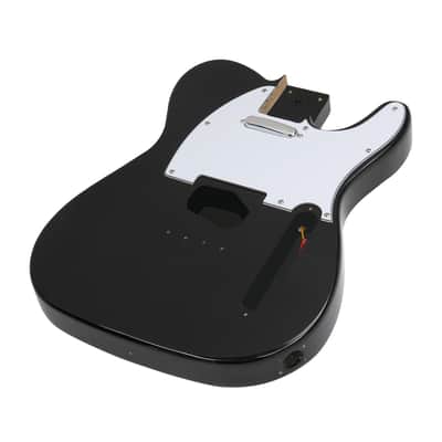 DIY Telecaster Style Electric Guitar Kits Mahogany, Black image 2