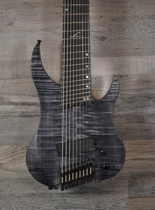 Legator G9F Black Satin Flame Maple Black 9-string Multi-Scale