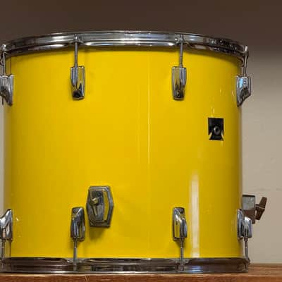 1970's Tama 18" Imperialstar Floor Tom W Re-Rings 16x18 Yellow image 6