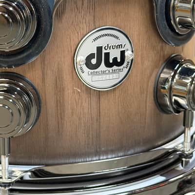 DW COLLECTOR'S PURE WALNUT 22-10-12-14-16 NATURAL TO QUICK EBONY BURST BLACK NICKEL HARDWARE image 11