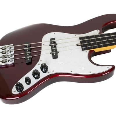 2014 Mike Lull M4V Fretless Dark Candy Apple Red - 2014 Mike Lull M4V Fretless Dark Candy Apple Red image 2
