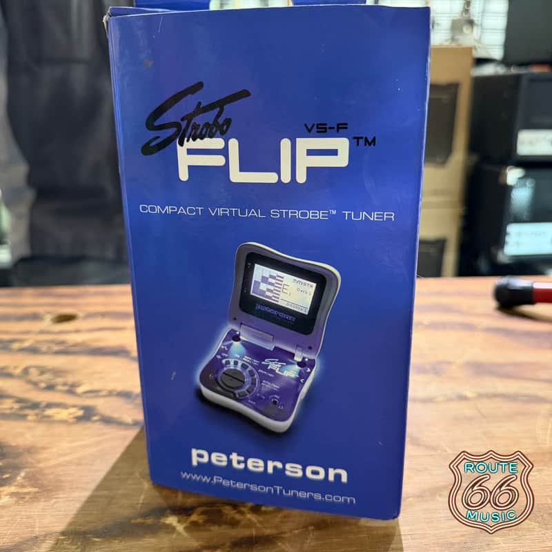 Peterson StroboFlip VS-F Compact Virtual Strobe Tuner w/ Box image 1