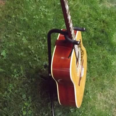 Vintage 1960's Made In Japan Kingston V-2 Acoustic Guitar W/OSC image 13