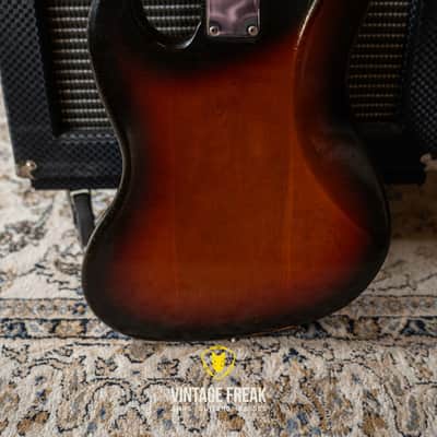 Fender Fullerton Jazz Bass Stacked Knob 80's - Sunburst image 13