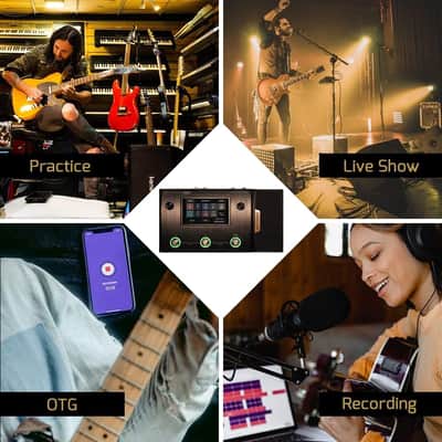 Hotone Ampero One MP-80 Guitar Bass Amp Modeling IR Cabinets Simulation Multi Language Multi-Effects with Expression Pedal Stereo OTG USB Audio Interface image 6