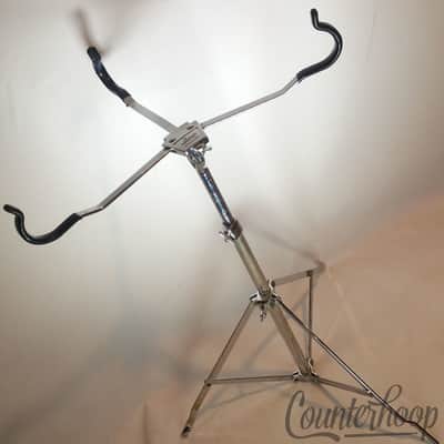*Ludwig Snare Drum Stand Atlas 1355 Single-Braced Chrome Vintage 70s Chicago USA image 1