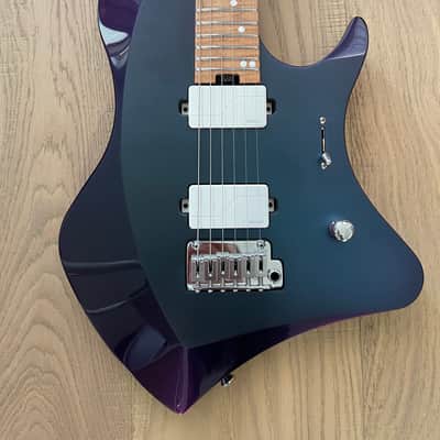 Abasi Concepts Larada Master Series USA 2022 DAT PVRP Purple / Blue - Roasted Flamed neck image 4
