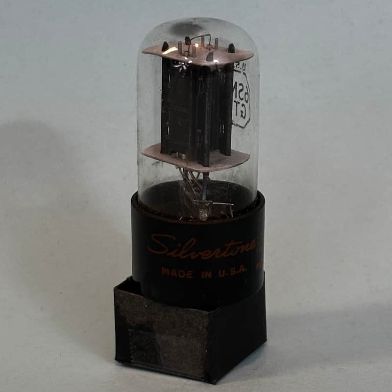 1960s RCA 6SN7GTB Vintage Silvertone Black Plate USA Tube Valve! T543 image 1