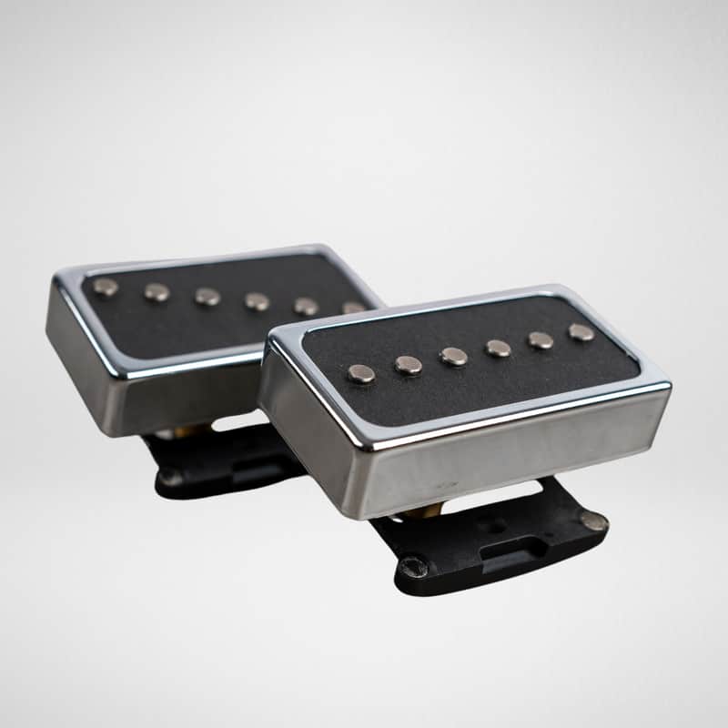 Cream T Pickups Single Shot Humbucker-Sized Single-Coil Pickups with Guitar-X Swapping Mounts (Set) image 1