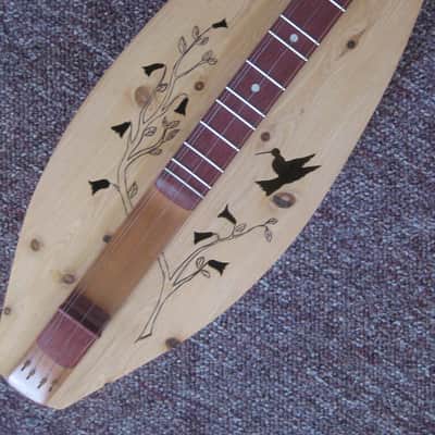 Teardrop Mountain Dulcimer 4 Strings Jack Henderson Hand Crafted Florida White Cypress Price Lowered image 2