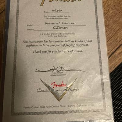 Fender Custom Shop Rosewood Telecaster 2007 image 17