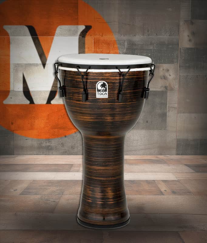 Toca Freestyle II Mechanically Tuned Djembe, 12" - Spun Copper (TF2DM-12SC) image 1
