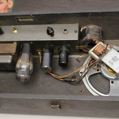 Pre-WWII 1941 Sears / Silvertone 2323 Hawaiian Lap Steel w/ Tube Amp In Case image 11