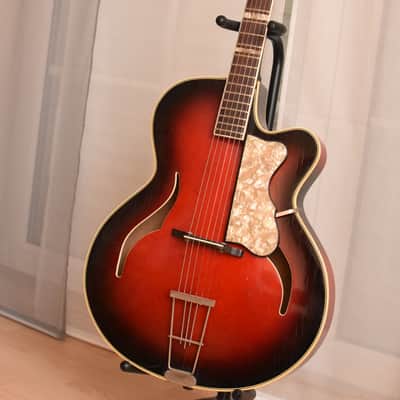 Hopf / Gustav Glassl – 1950s German Vintage Archtop Jazz Guitars / Gitarre image 3