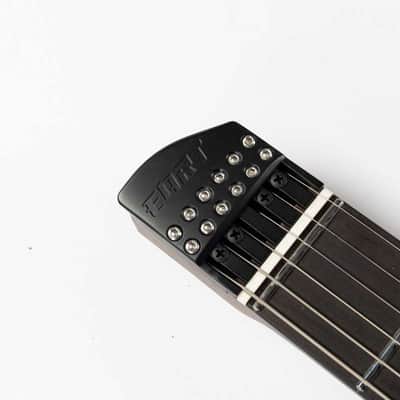 Eart GW2-Pro Headless Electric Guitar, Roasted Ash Body,24F Rounded Ends Jumbo Stainless Steel image 8