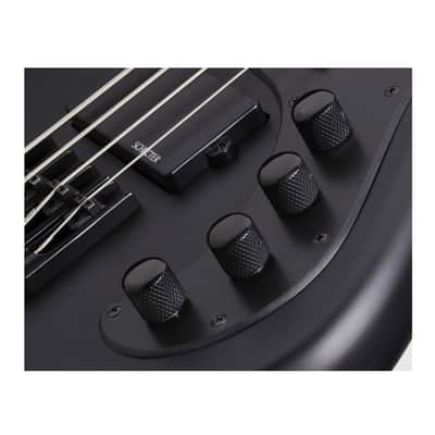 Schecter Stiletto Stealth 4-String Bass Guitar (Satin Black) Bundle image 8