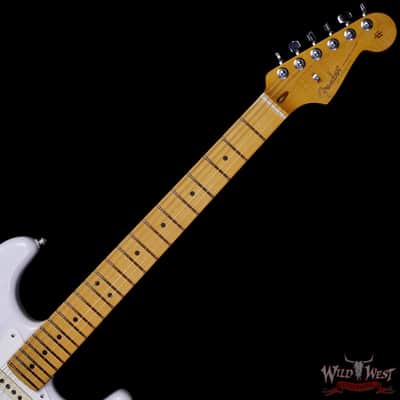 Fender American Ultra Luxe Vintage '50s Stratocaster Ash Body  Maple Fingerboard White Blonde 8.1 lbs image 4