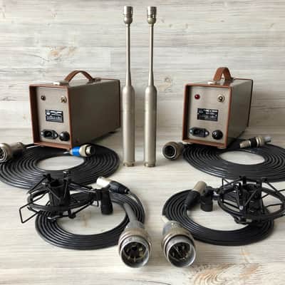 1969 Matched Pair Of AKG C28/C30A Nuvistor Tube Mics w/AKG CK28 Capsule & AKG N12 PSU image 1