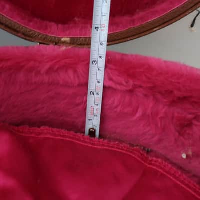 Vintage 1989 1990 1991 Fuzzy Blanket Gibson USA TKL Les Paul Case Brown Pink Shroud 40 X 13 X 3 image 11